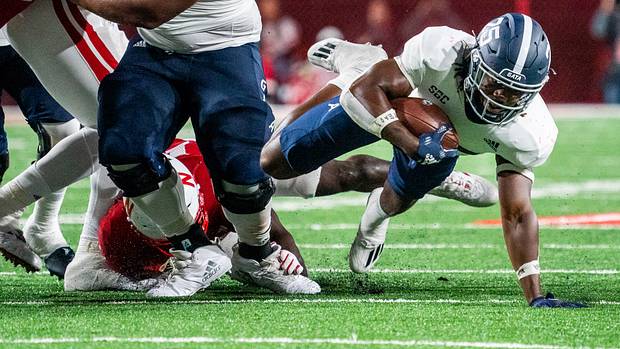 Jalen White run Georgia Southern football vs Nebraska 2022 USATSI_19026285
