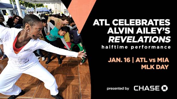 Hawks promotional poster for MLK Day game.