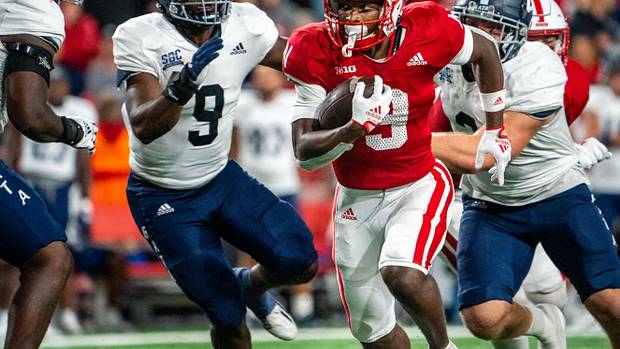 Ajay Allen run 2022 Nebraska vs Georgia Southern football USATSI_19026376