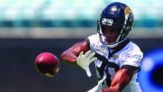 Jacksonville Jaguars cornerback Montaric Brown(30) participates in minicamp at TIAA Bank Field.