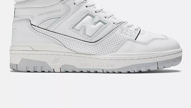 White New Balance shoes.