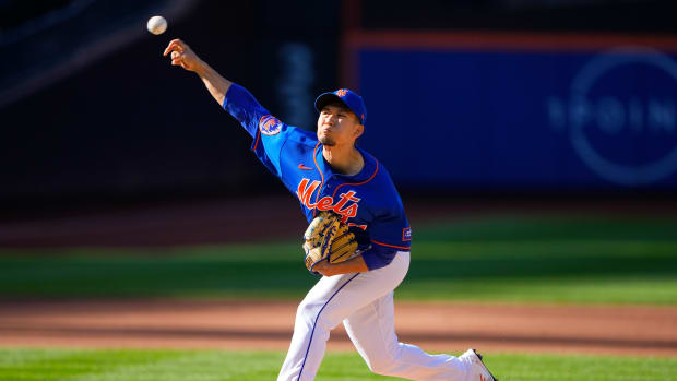 Sep 14, 2023; New York City, New York, USA; New York Mets pitcher Kodai Senga (34) delivers a pitch against the Arizona Diamondbacks during the first inning at Citi Field. Mandatory Credit: Gregory Fisher-USA TODAY Sports  