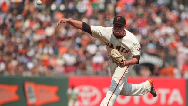 SF Giants relief pitcher Kyle Crick during the game against the St. Louis Cardinals at AT&T Park. (2017)