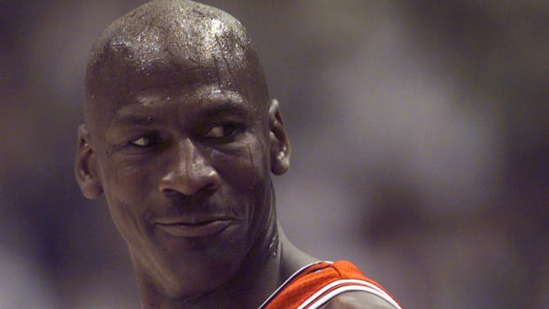 June 5, 1998; Chicago Bulls guard Michael Jordan during the 1998 NBA Finals against the Utah Jazz