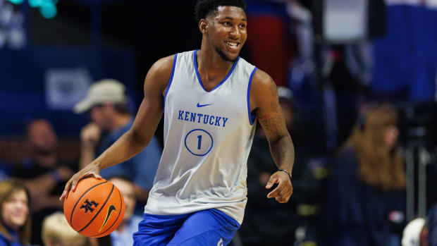 The Kentucky Wildcats aren't lacking in talent entering the 2023-24 season, especially with young players like Justin Edwards.