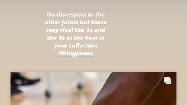 Brooklyn Nets forward Kevin Durant showed love to Los Angeles Lakers forward LeBron James' newest basketball shoe the Nike LeBron 20.