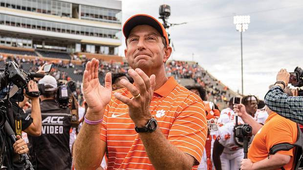 Clemson head coach Dabo Swinney.