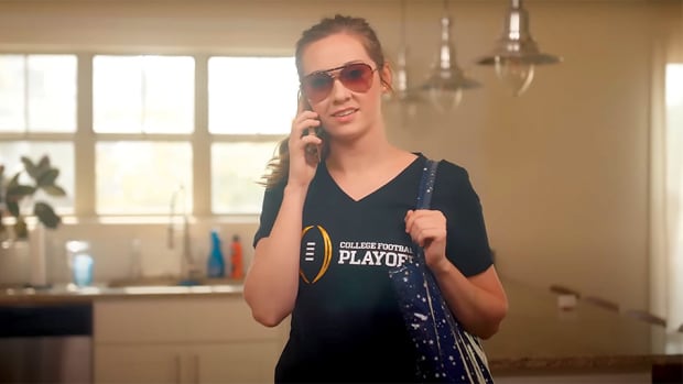 College Playoffs finds an unusual visitor in her house in this SEC Shorts comedy sketch