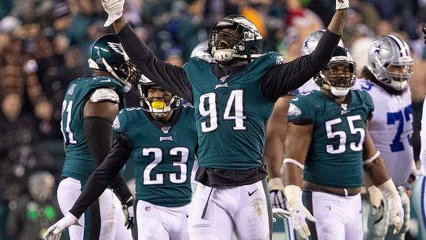 Josh Sweat is the current Eagle player wearing No. 94