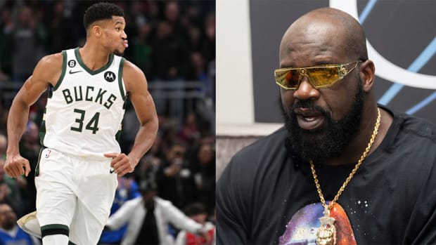 Giannis Antetokounmpo and Shaquille O'Neal