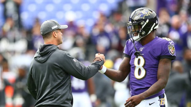 Ravens head coach John Harbaugh says being in the No. 1 seed is where he wants to be.