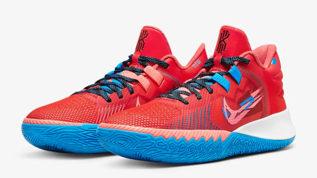 The Nike Kyrie Flytrap 5 is one of the top ten back-to-school sneakers for under $100. Kyrie Irving's shoes can be purchased on the Nike website.