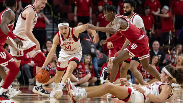 Keisei Tominaga scored 28 points in the Huskers' win over Indiana.