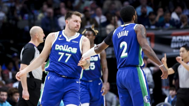 Luka Doncic and Kyrie Irving credit the 76ers for being a great team this season.