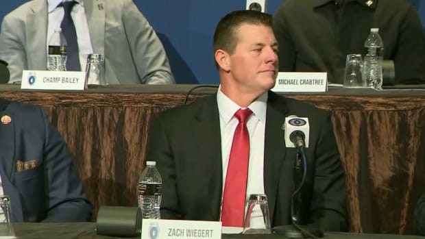 Zach Wiegert  Nebraska - 2022 College Football Hall of Fame Press Conference