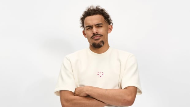 Trae Young poses in an adidas photo shoot.