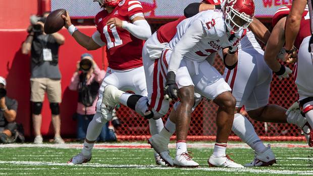 Casey Thompson pass 2022 Nebraska vs Oklahoma football