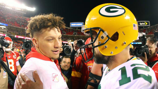 Patrick Mahomes and Aaron Rodgers