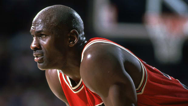 Chicago Bulls guard Michael Jordan in 1996