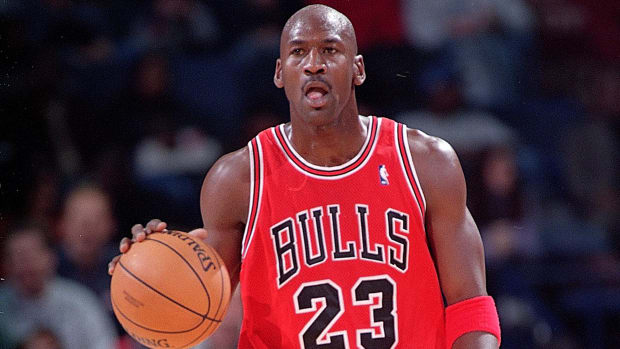 Michael Jordan with the Chicago Bulls in 1997