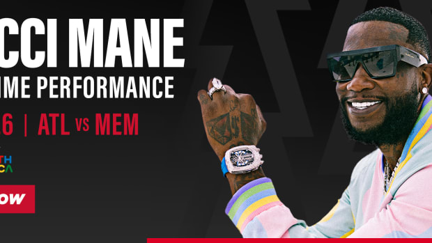 Promotional poster for Gucci Mane performance.