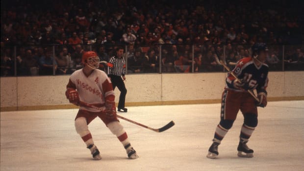 Wisconsin hockey star Gary Suter