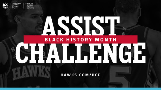 Hawks' promotional poster for Black History Month.