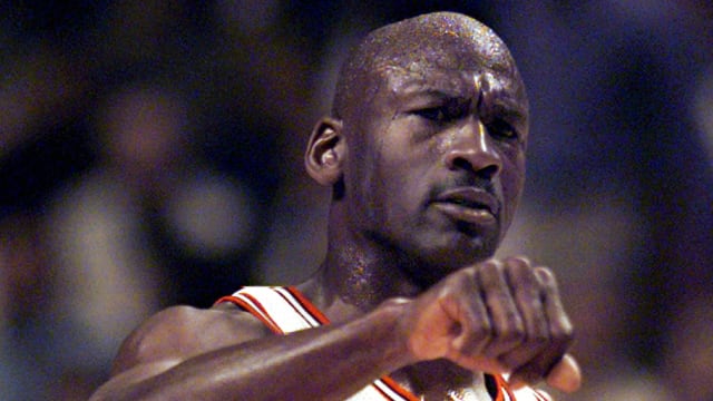Chicago Bulls guard Michael Jordan in 1998