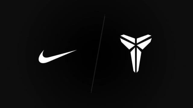 Nike and Kobe Bryant's black and white logos.
