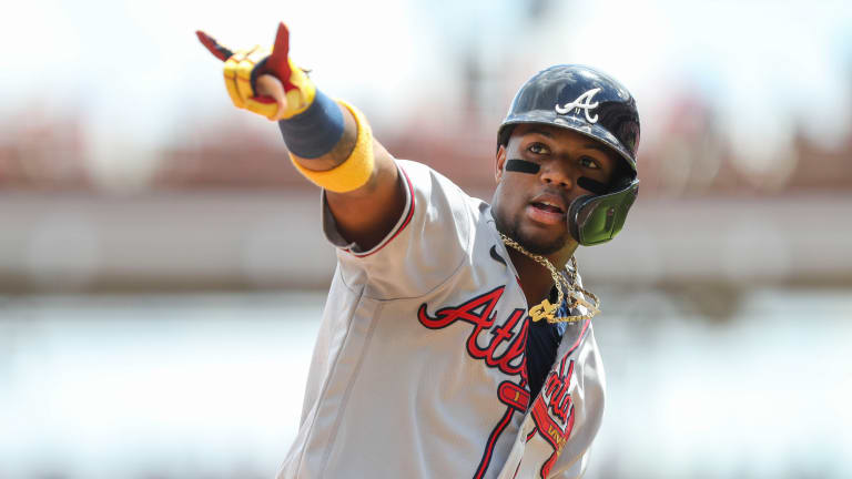 Ronald Acuna Jr. Wears Ja Morant Jersey