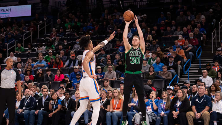 Celtics Retain Sam Hauser, Addressing Their Need for Another Layer of Forward Depth