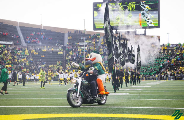 Oregon Duck Motorcycle Pregame