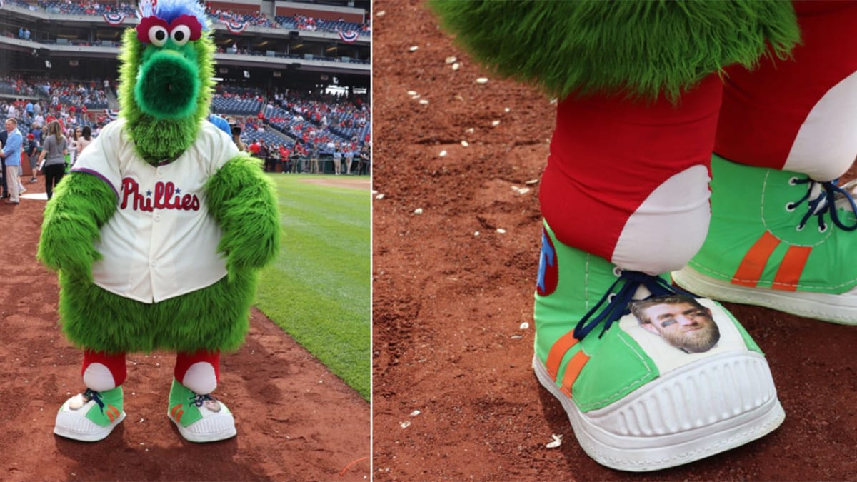 Phillie Phanatic wears Bryce Harper cleats after star's Opening Day nod -  Sports Illustrated