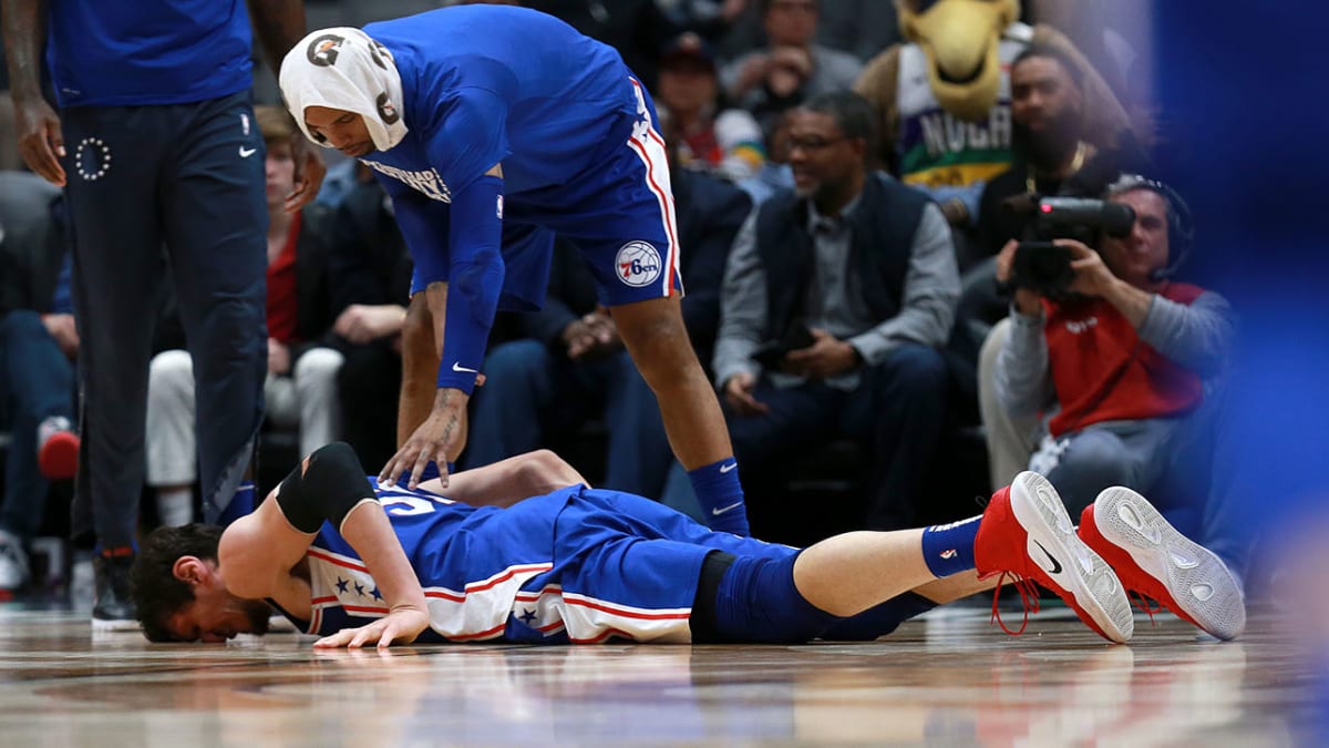 76ers C Marjanovic out with bone bruise, sprain