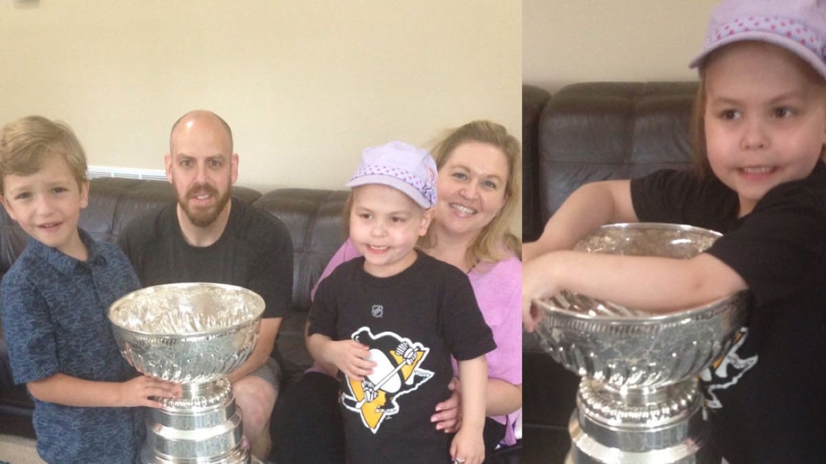 Please, baby girl, stop spitting the entire contents of your mouth int, Stanley Cup