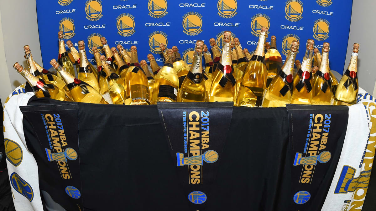 NBA Finals: Locker room celebrations through the years