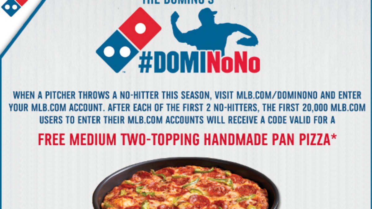 emotioneel voor Autorisatie Domino's is Offering 20,000 Free Pizzas after this Season's First Two  No-Hitters - Sports Illustrated