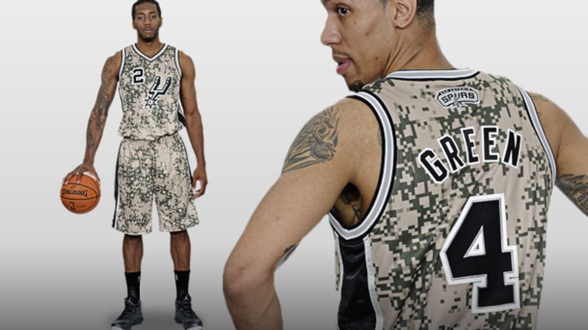 San Antonio Spurs 2013 Military Inspired Camo Uniform: A Tribute to Service