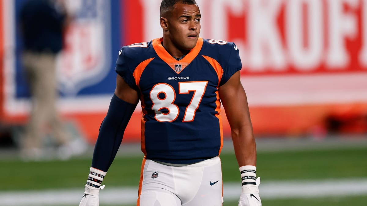 Denver Broncos Jersey Noah Fant # 87 Blue