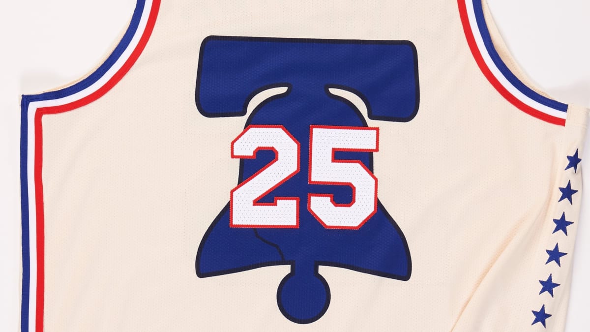 76ers cream jersey