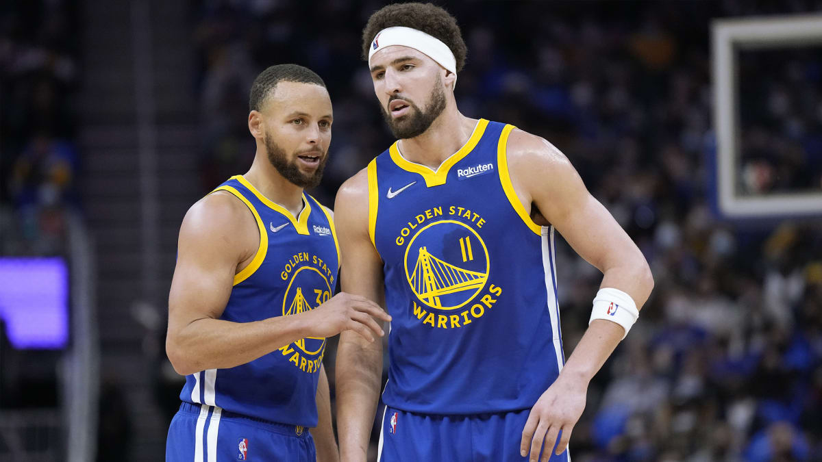 Stephen Curry and Klay Thompson become first duo to 600 threes in a season