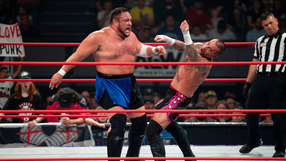 CM Punk's AEW Collision match vs. Samoa Joe a brilliant throwback - Sports  Illustrated