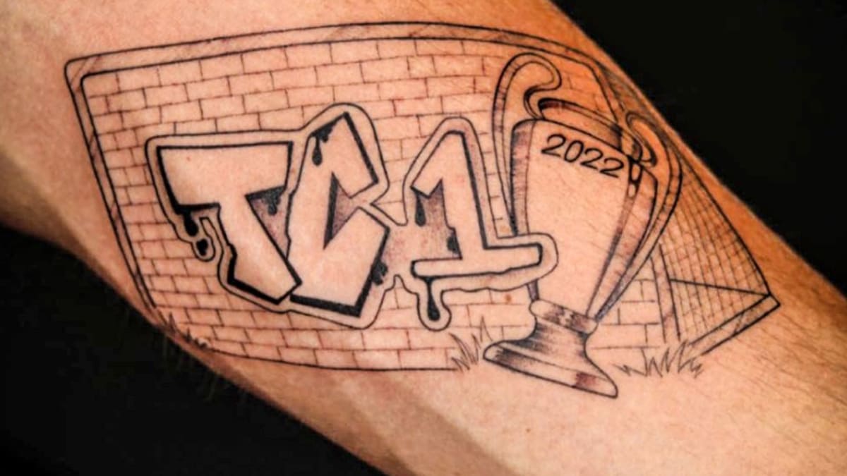 New Thibaut Courtois tattoo: Real Madrid keeper's brick wall ink - Futbol  on FanNation