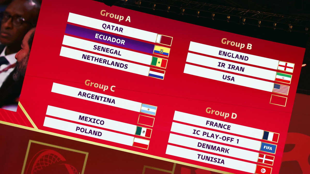 Full FIFA World Cup draw as USMNT meet England at Qatar 2022