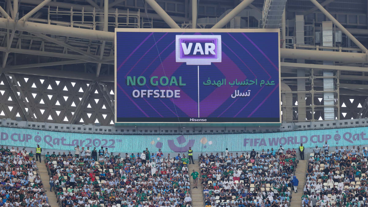 Argentina have three goals disallowed against Saudi Arabia