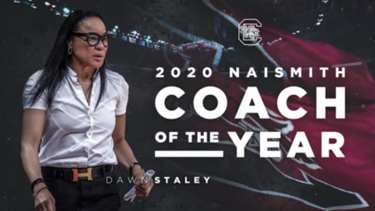 Staley Makes History as Naismith Coach of the Year