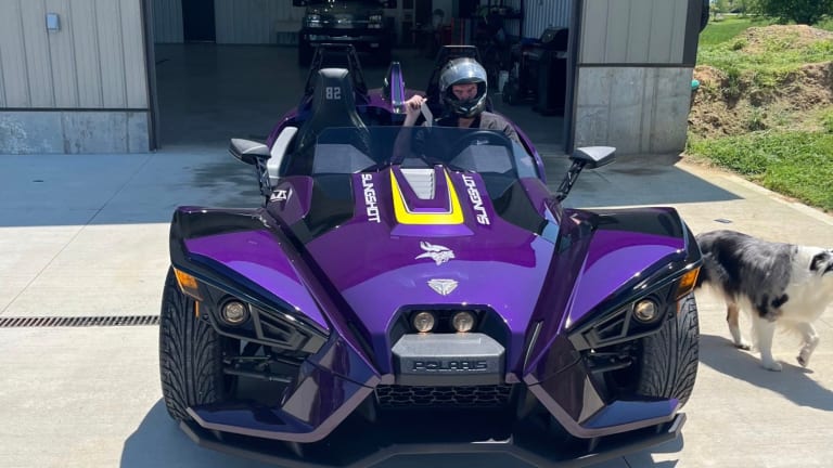 Who wants to buy Mike Zimmer's Vikings-branded Slingshot?