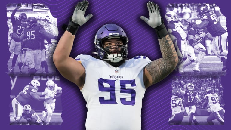 Vikings defensive tackle Khyiris Tonga is on a mission