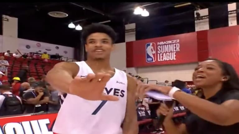 Timberwolves rookie Josh Minott puts on a show, swears on live TV during Summer League debut