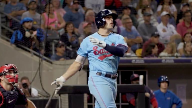 Watch: Twins prospect Brooks Lee crushes 445-foot home run with Saints
